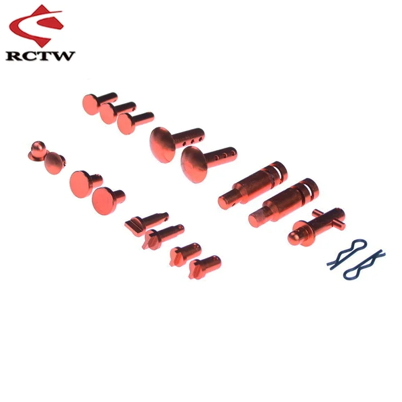 دبوس هيكل معدني باستخدام الحاسب الآلي أو خزان الوقود أو غطاء الترس أو لوحة حماية سفلية أو دبوس جناح لـ 1/5 HPI ROFUN ROVAN KM BAJA 5B 5T 5SC