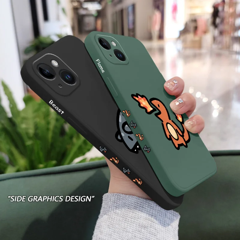 Dinosaur Monster Phone Case For iPhone 17 16 15 14 13 12 11  Plus Pro Max Mini Silicone Cover