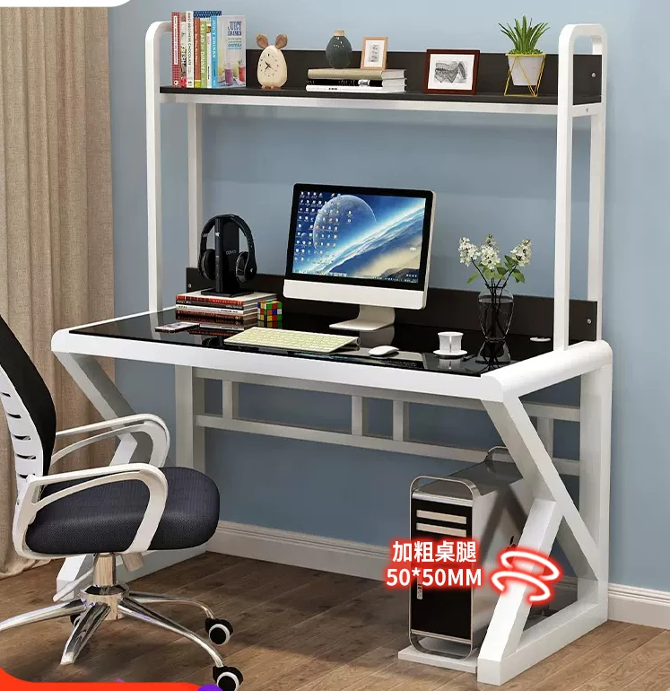 Mesa De Aprendizagem Simples Para Quarto, Mesa De Computador, Combinação De Rack De Mesa, Mesa Integrada