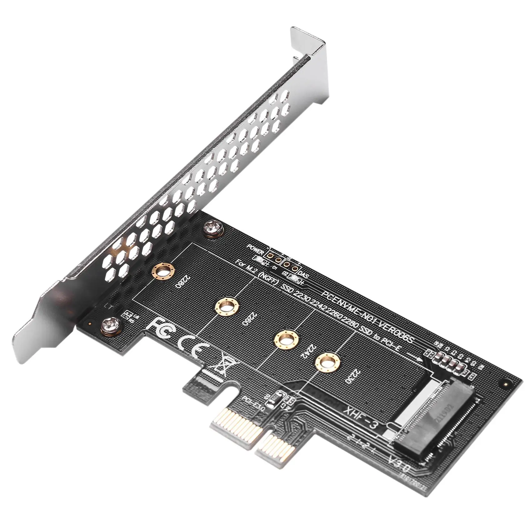 

N82R Добавить карты Адаптер PCIE-M2 PCI Express 3.0 X1 — NVME SSD M2 PCIE Raiser Адаптер Поддержка 2230 2242 2260 2280 M.2 SSD