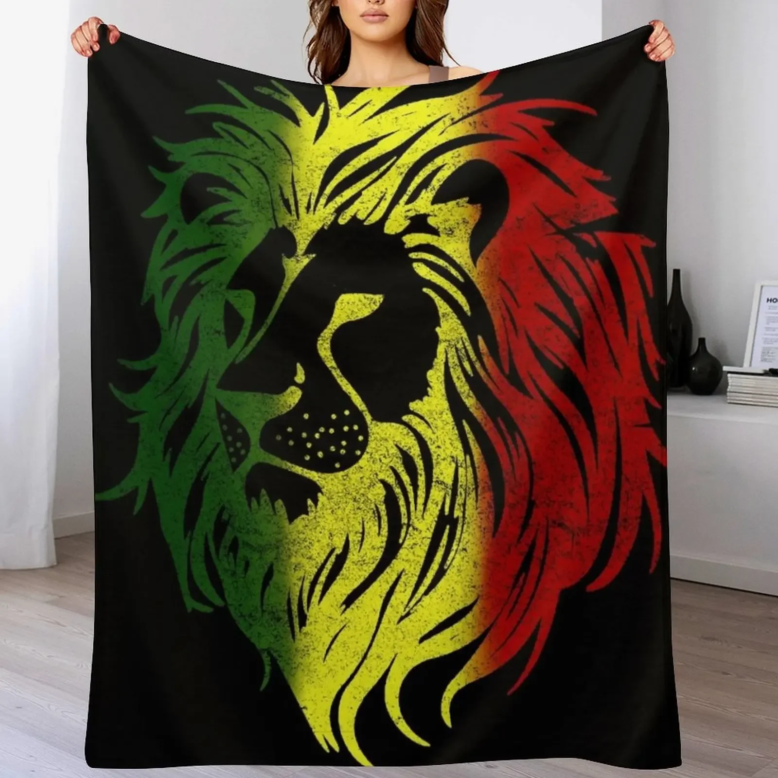 

Rasta lion pattern Throw Blanket Luxury St Polar Sofa Throw Designers Blankets