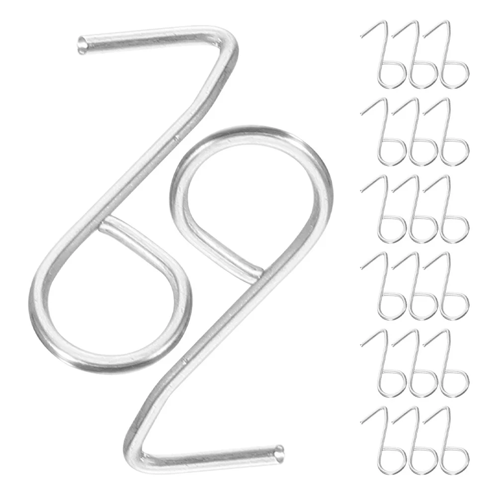 

50Pcs Metal S Hooks for Car Seat Cushions Strong Zinc Steel Hangers Prevent Slippage Keep Interior Tidy Universal Fit Car Seat