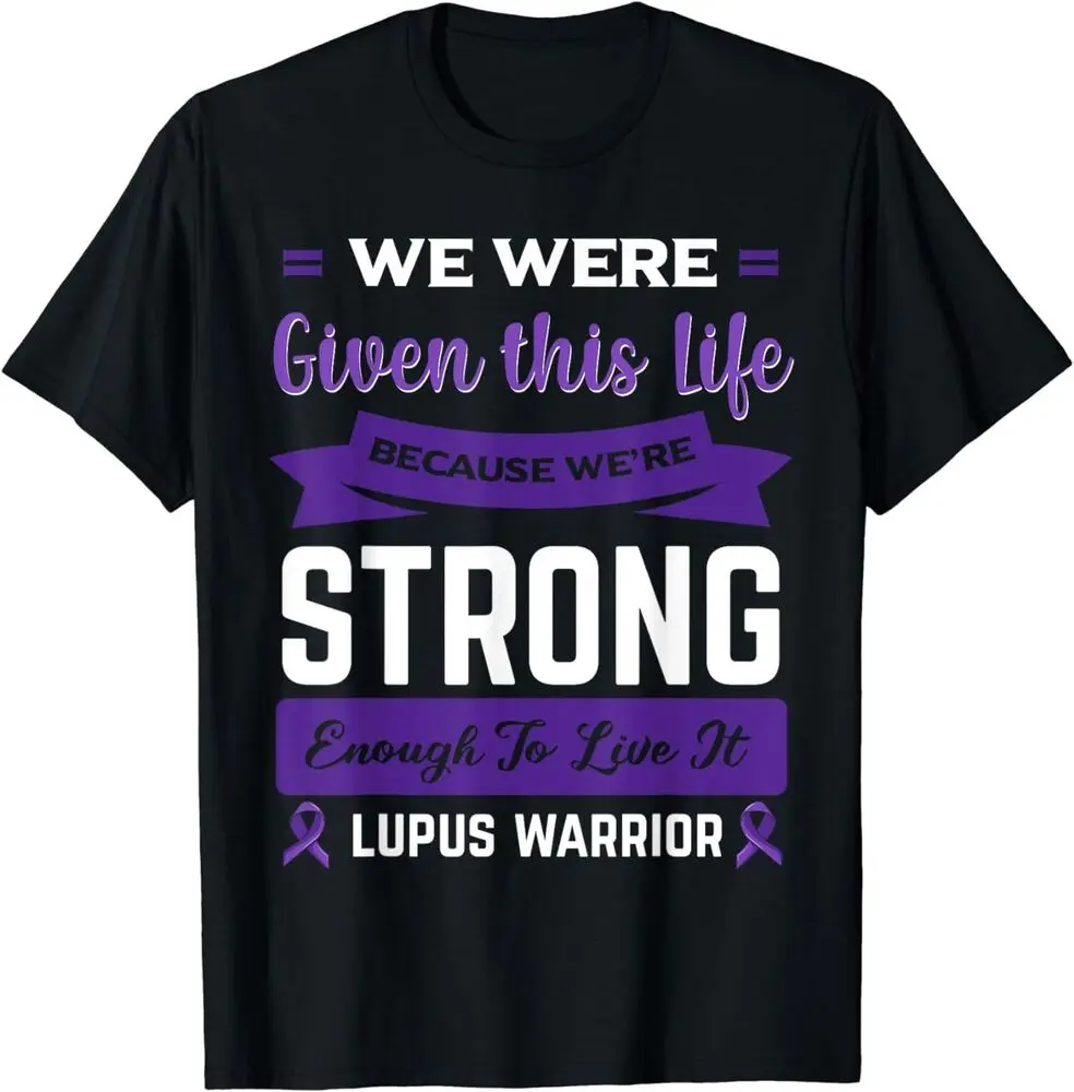 

Lupus purple consciousness ribbon fights T-Shirt For Men Clothing Women Short Sleeve Tees Y2K Tops New Arrival Unisex Summer