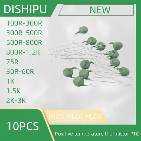 10 PZ termistore di temperatura positiva PTC MZ5 MZ6 MZ8 100R-300R 300R-500R 500R-800R 800 r - 1.2 K 75R 30R-60R 1K 1.5 K. 2K-3K