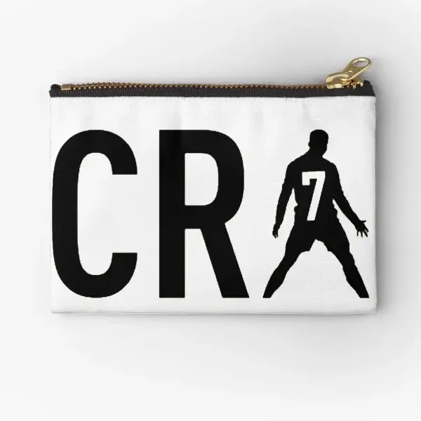 Cr7 Zipper Pouches Socks Underwear Coin Key Cosmetic Bag Money Packaging Pure Wallet Women Panties Pocket Small Men Storage