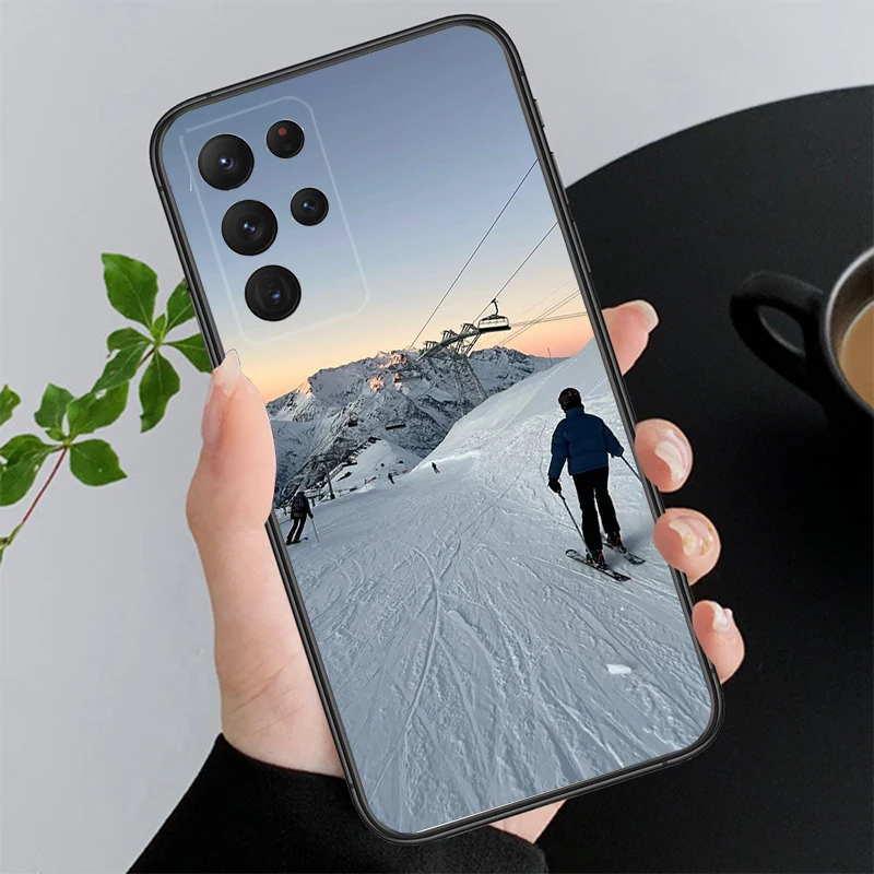 Ski Snowboard Phone Case For Samsung A57 A37 A17 A27 A56 A36 A16 A06 A07 A55 A35 A15 A52 A34 A24 A26 A53 A54 A05 A14 A73 A25