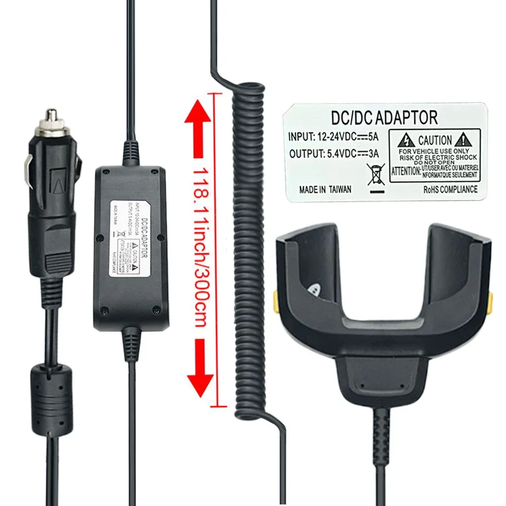 Vehicle Car Charger Cable for Symbol Zebra TC70 TC75 TC77 TC72 ( CHG-TC7X-CLA1-01)