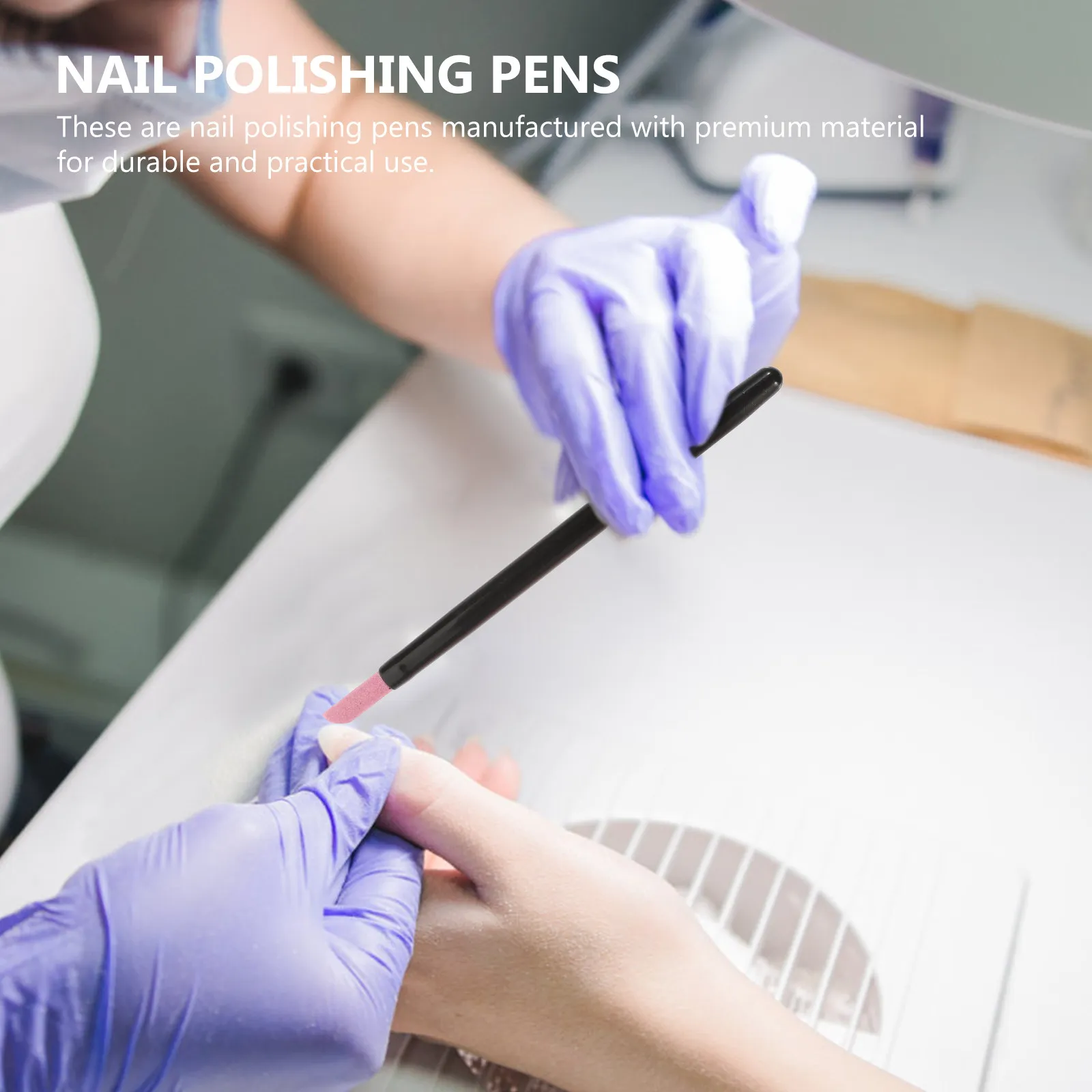 

2Sets Nail Grinding Pen Single-Headed Manicure Pen Dead Skin Remover Cuticle Remover for False Nails Nail Art