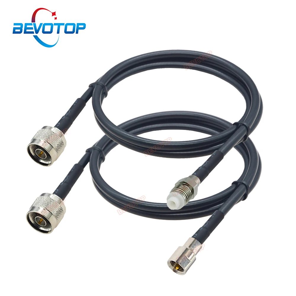 LMR200 Cable N Male to FME Male / Female Pigtail Low Loss 50 ohm High Quality SLMR-200 50-3 RF Coaxial Extension Jumper Cord