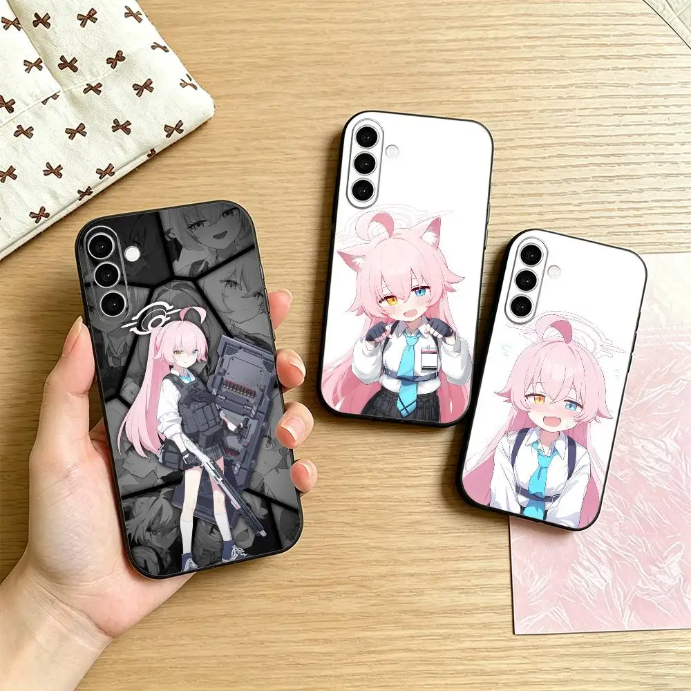 Game Blue Archive A-Takanashi Hoshino Phone Case For Samsung Galaxy A73,A72,A71,A70,A53,A52,A51,Others Soft Black Cover