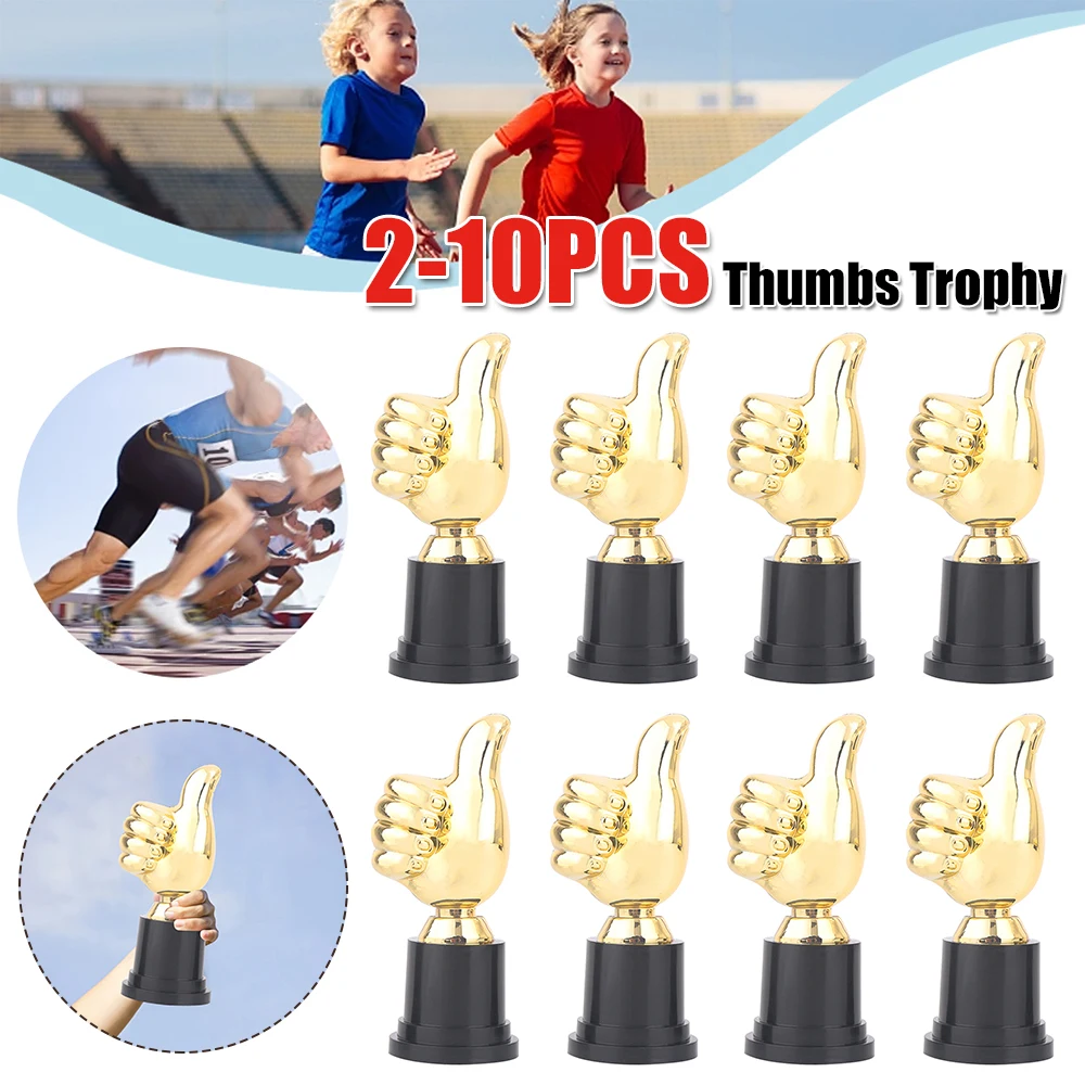 

Пластиковые золотые мини-трофеи «Пальцы вверх» для поощрения, награды и призы, 5 дюймов в высоту, для детских праздников