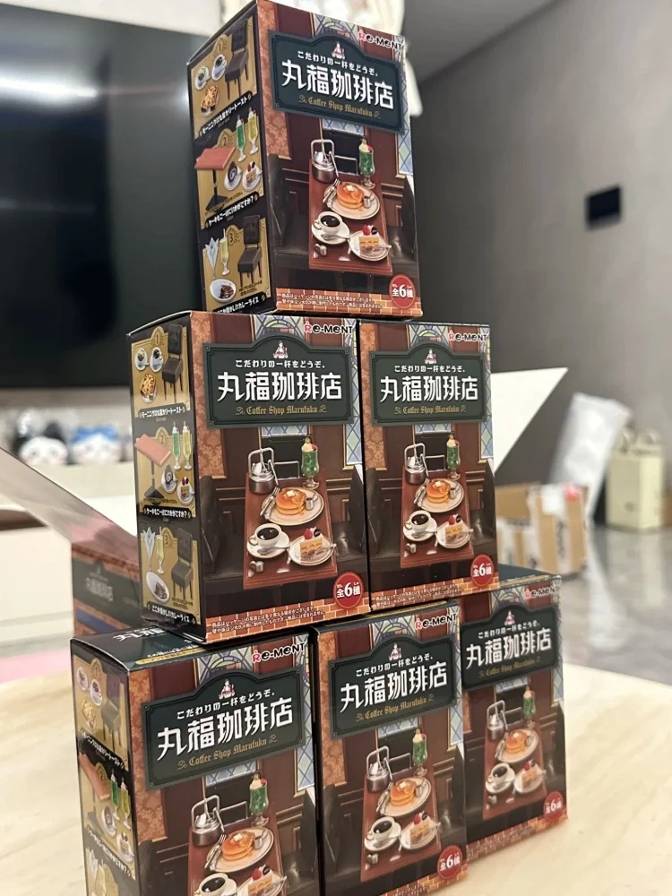 กล่องสุ่มของเล่นร้านกาแฟ Re-ment Candy Blind Box รุ่น KOMEDA โมเดลฟิกเกอร์จิ๋ว ของตกแต่งโต๊ะทำงาน ของขวัญสำหรับเด็ก ของสะสม