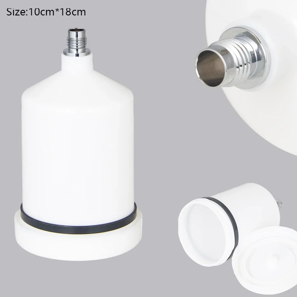 Gravity Autolack Spritzpistole Spritzkanne, Innendraht und Außendraht Universal Top Tank, Kunststoff Sprühfarbe Kann verdickte Farbkanne – Detail 2