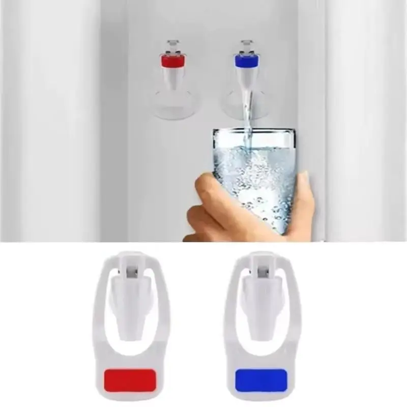 1/2 PCS Push Type Water Dispenser Plastic Tap Hot Cold Blue Valve For Water Tank Drinking Fountains
