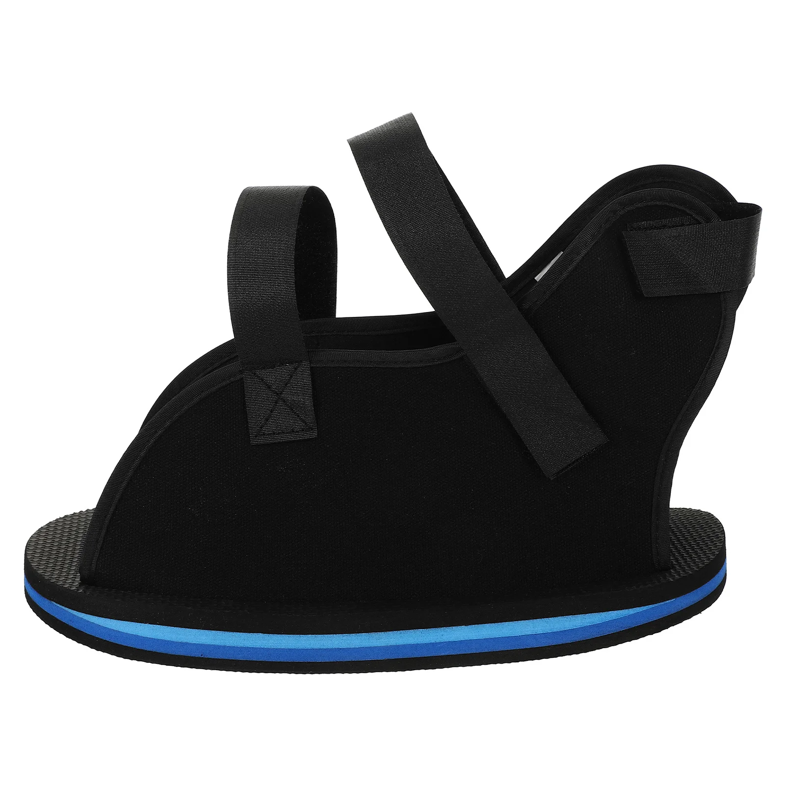 

1pc Fracture Plaster Shoe Black Md Comfortable Sole For Foot Walking Support Broken Toe Recovery Gypsum Shoes Foot Protective