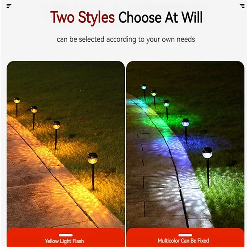 Solar Pathway Lights Outdoor Waterpoof Garden Lights Solar LED Lawn Lamps for Landscape Path Patio Walkway Decor