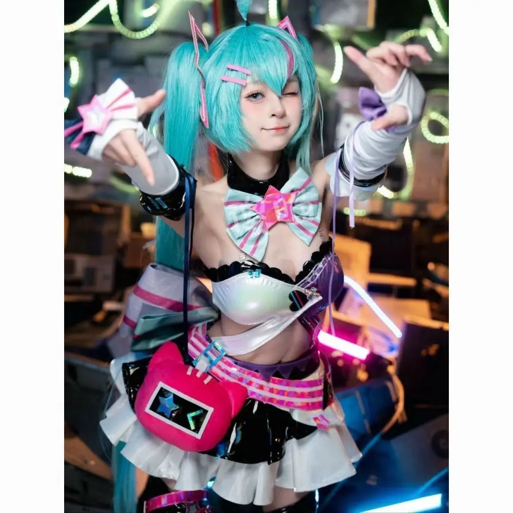 

Hatsune Miku Anime Cosplay Costume Sexy Fashion Themed Festival Party Wear for Events Halloween Gifts