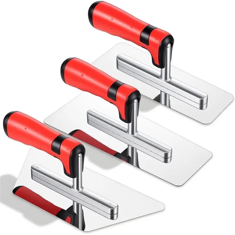 

Набор из 6 шпателей для гипсокартона и бетона AT63 с мягкой рукояткой, из полированной нержавеющей стали, для штукатурки и отделочных работ