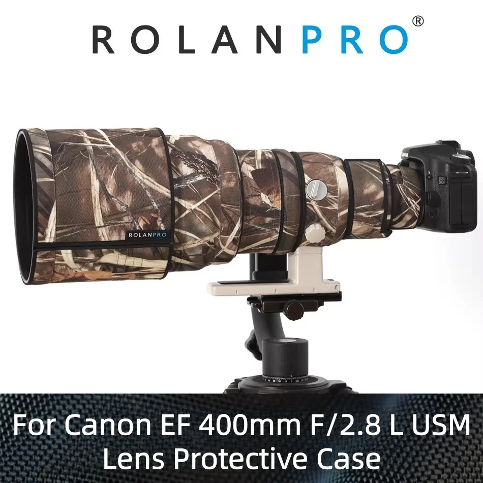 

ROLANPRO Lens Camouflage Coat for Canon EF 400mm F/2.8 L USM Without Image Stabilization I Generation DSLR Camera Bag
