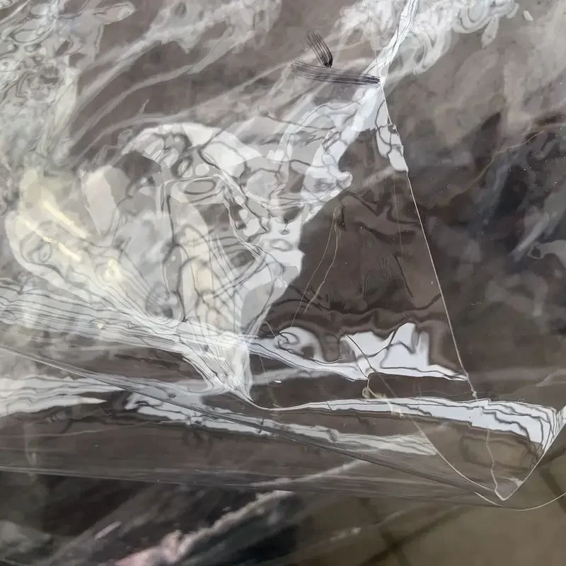 

0.2mm thickness soft pure clean transparent TPU film leather materials