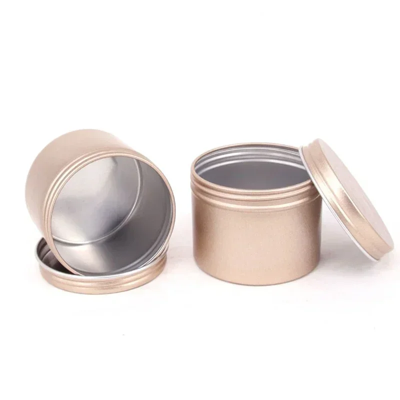 7Pcs Candle Jars Luxury With Lid Metal Storage Containers Candle Making Jars Empty Storage Box Travel Tins DIY Salves Face Cream