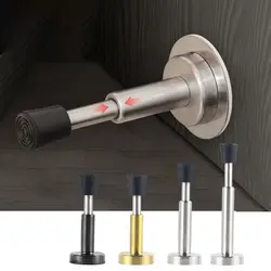 Wall Protectors Door Stopper Durable Self Adhesive Hydraulic Buffer Doorstop Home Hardware Stainless Steel Floor Holder Home