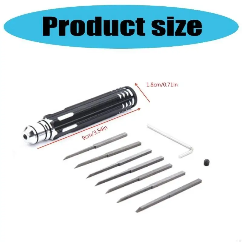 964e Modèle professionnel Scriber Lightweight Model Scriber with Not Slip Gandle Comprehensive Tool pour sculpture