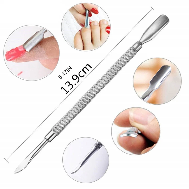 6 stks/set Cuticle Remover Nagelknipper Trimmer voor Cuticula Ingegroeide Nagels Pedicure Manicure Tool