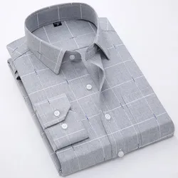 2024 New Men's Fashion Printed Shirt Spring/Summer Long Sleeved Single Pocket Casual Comfortable Business High Quality Top S-4XL
