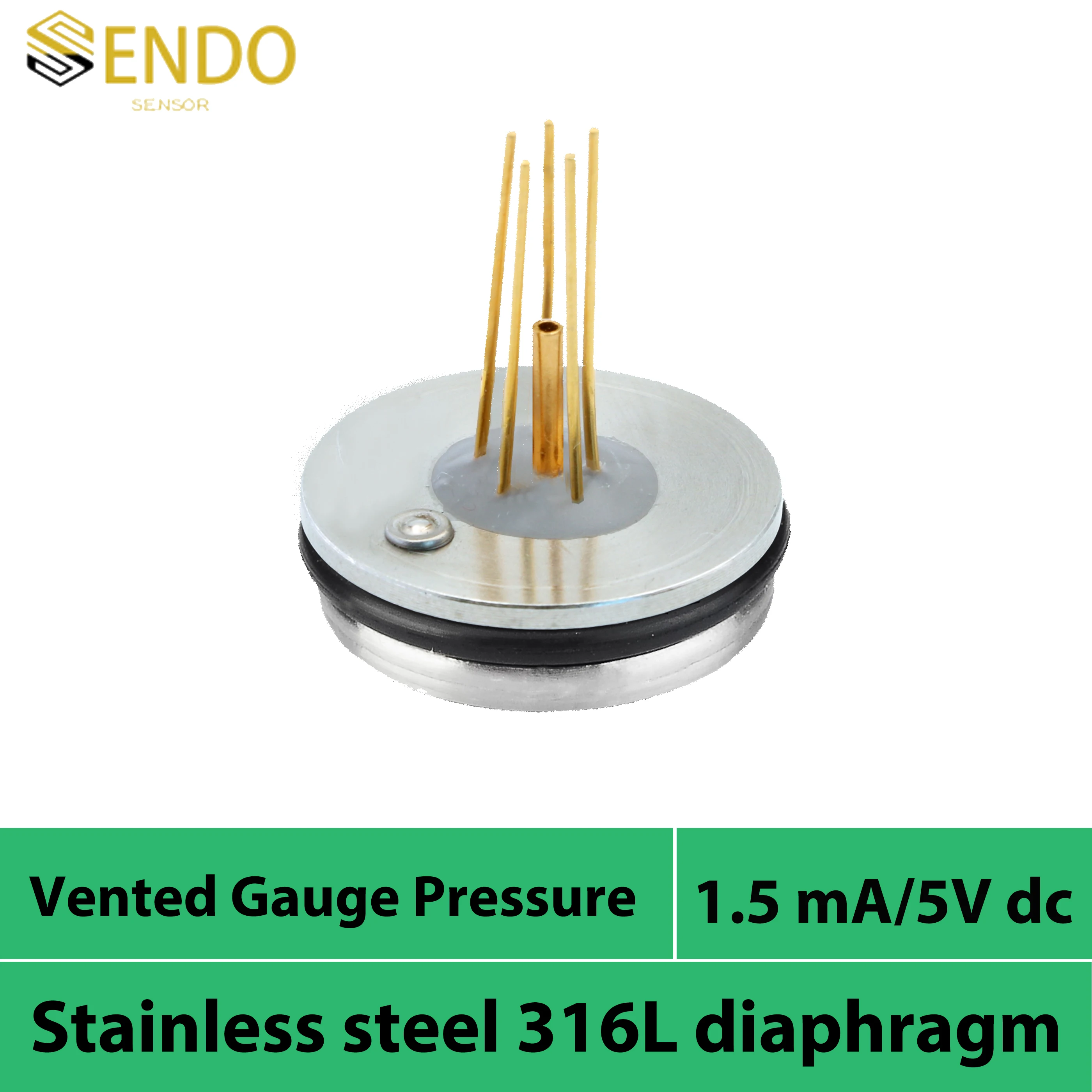 

Pressure sensor cells 1.5mA or 5V supply mV signal output 600 kpa 2.5 mpa10 bar vented gauge stainless steel 316L wetted parts