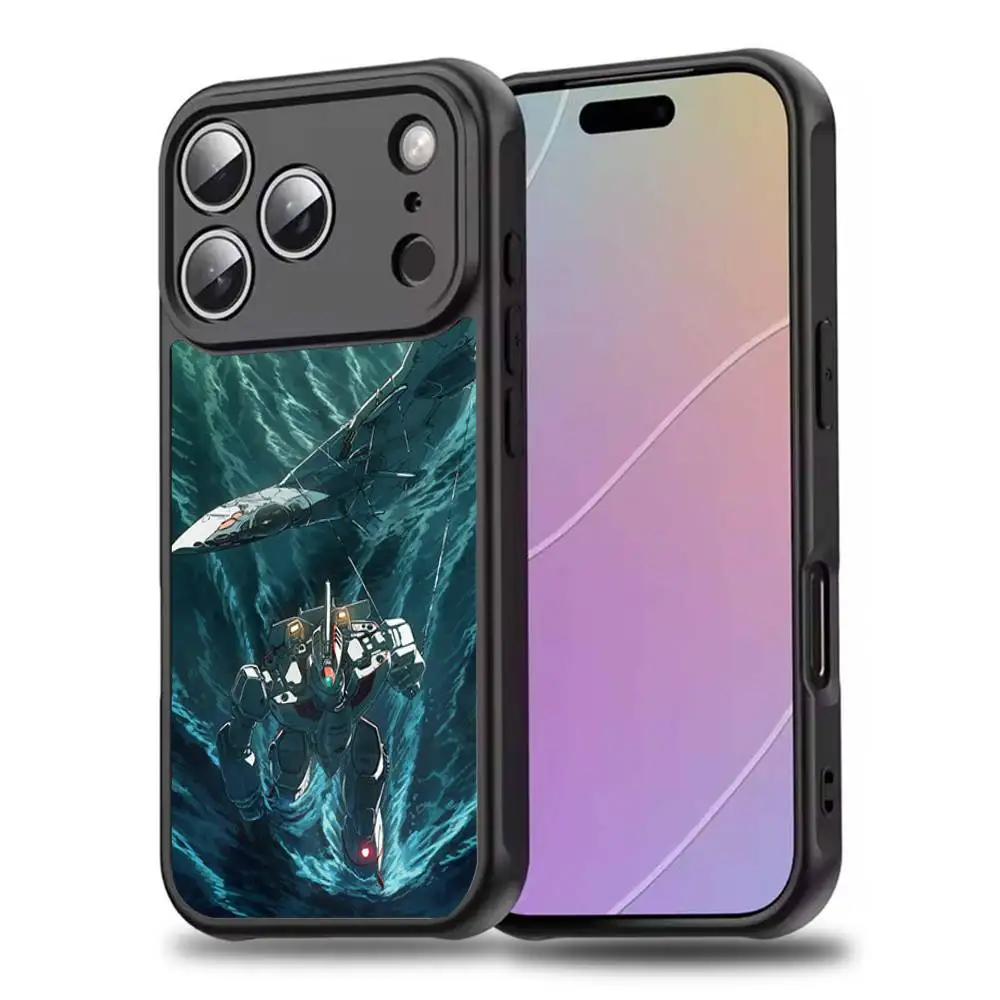 R-robotechES m-macross coque de téléphone pour iPhone 17,16,15,14,13,12,11,Pro,Max,Plus,Mini,SE4,E charge sans fil magnétique Magsafe