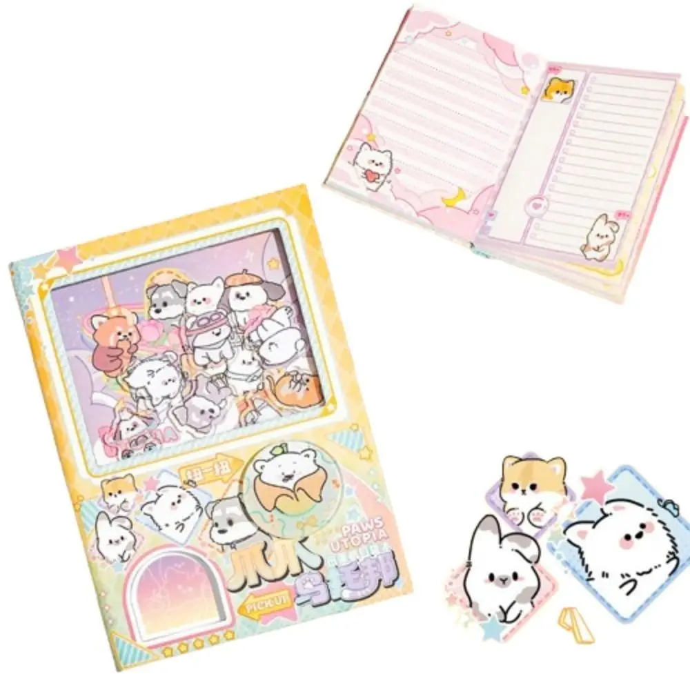 Decompression Color Inner Page Cartoon Notebook Shaking Gashapon Mahines Small Notepad Diary Cute Square Writing Pad Office