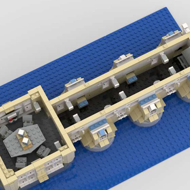 City Street View รุ่น MOC อาคารอิฐ French Manor Bridge Modular เทคโนโลยีของขวัญวันหยุดประกอบของเล่นเด็กชุด