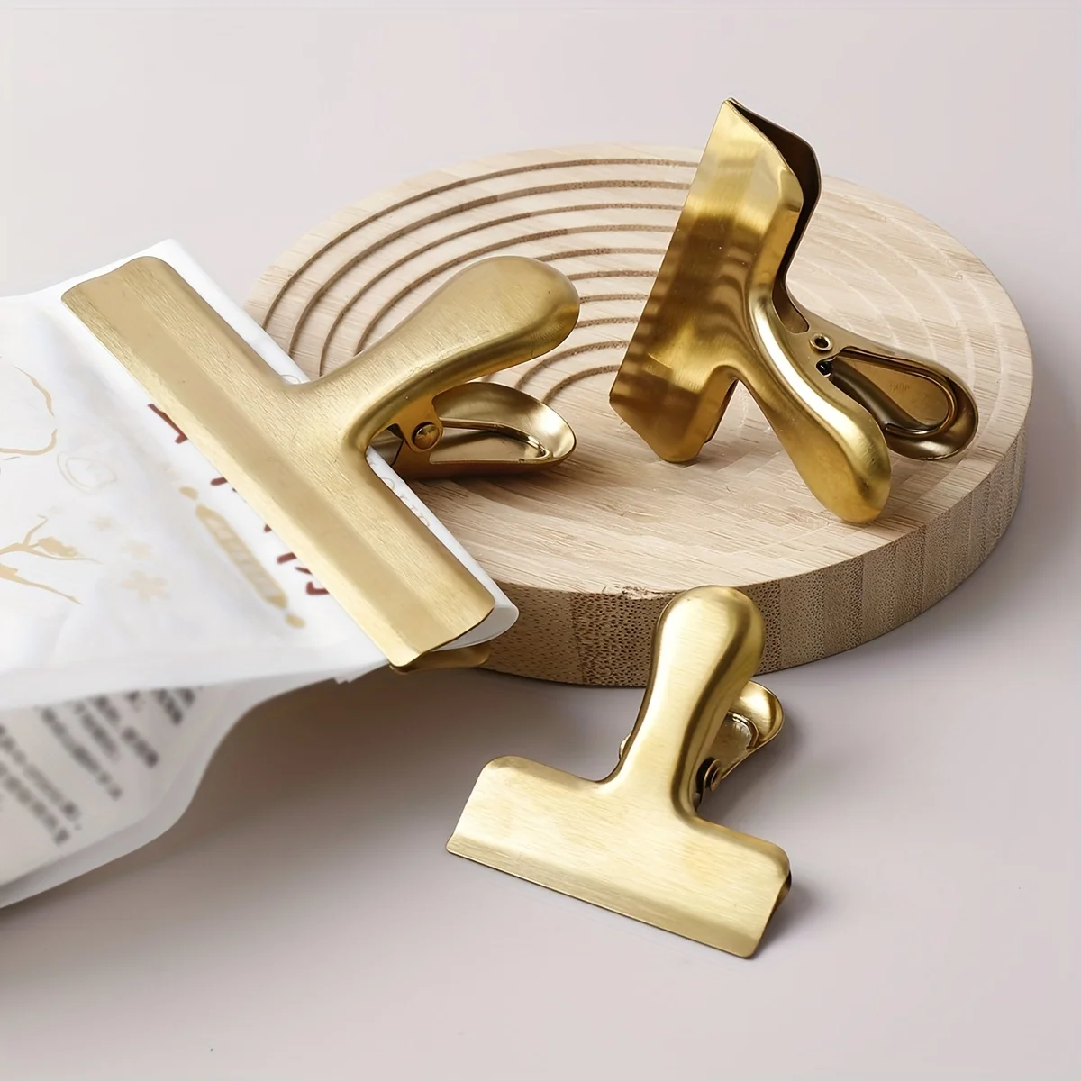 1pc Stainless Multi purpose file folder, Reusable Long Tail Clips for Food Storage, Bill, Stationery Organization