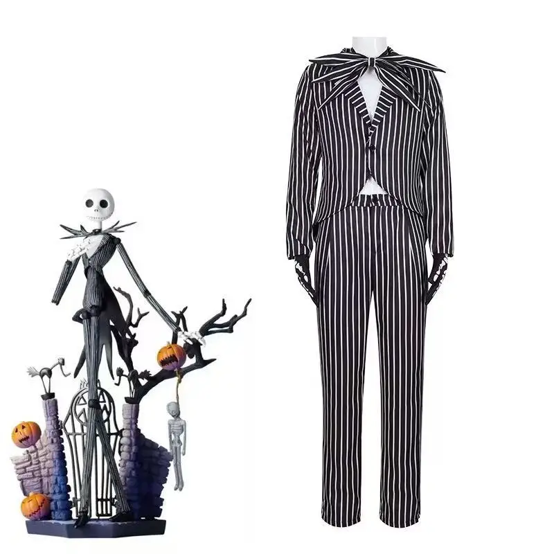 

Jack Skellington cosplay costume from The Nightmare Before Christmas full set same style for Christmas and Halloween cosplay