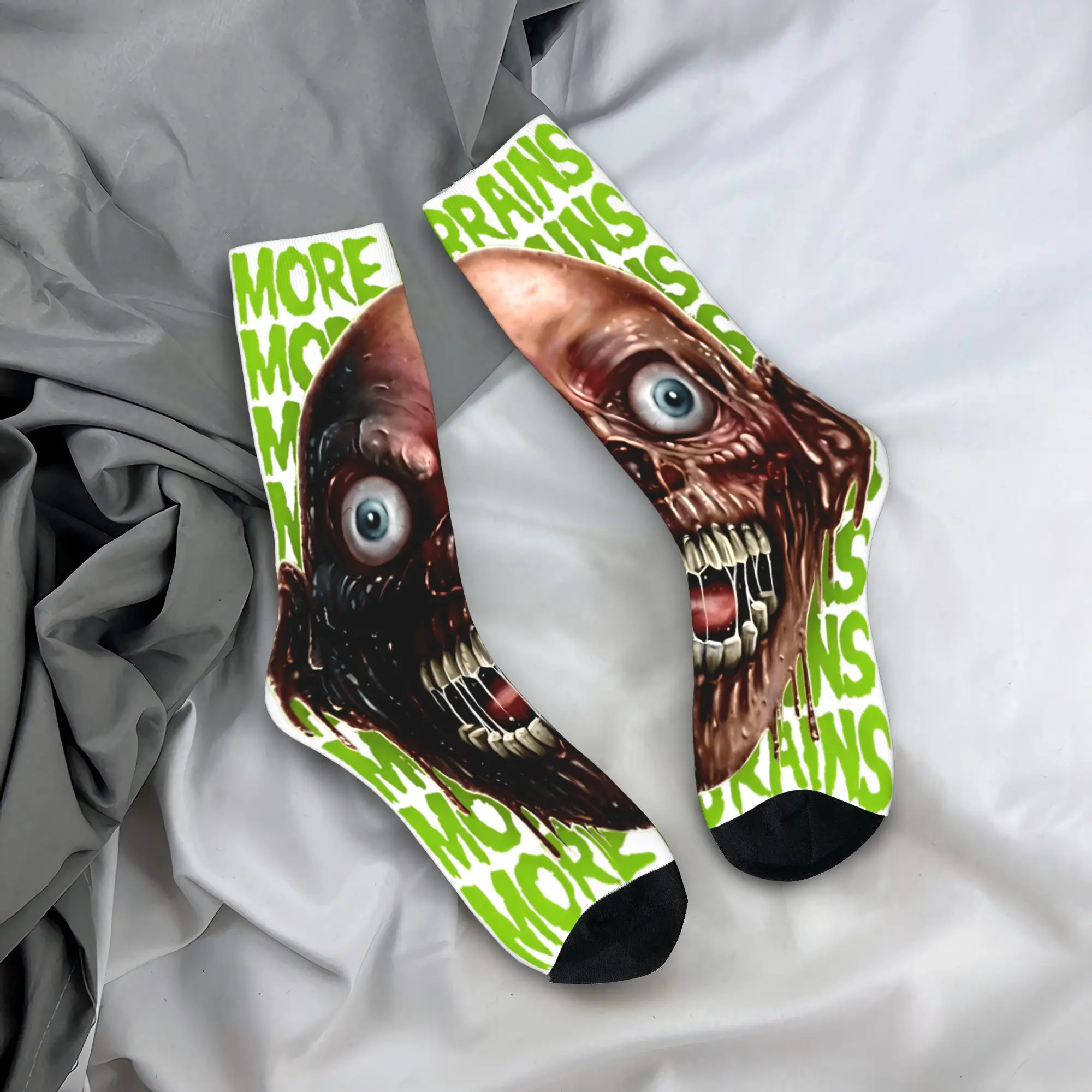

Returns of the Living Deads Stockings brains Casual Socks Men Soft Socks Spring Outdoor Pattern Non-Slip Socks Gift