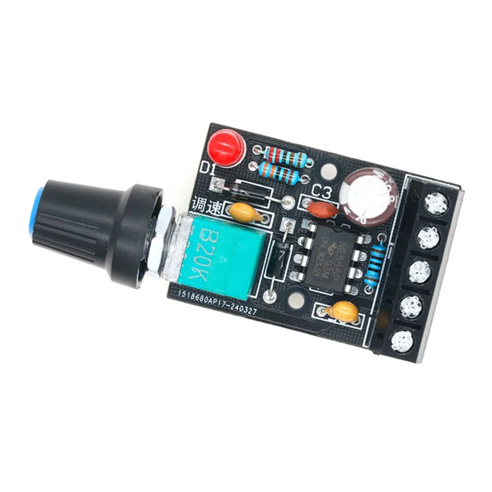 PWM Brushless Motor Speed Regulator 12V Server Fan Speed Governor 5A Stepless Motor Speed Controller Motor Speed Control Switch