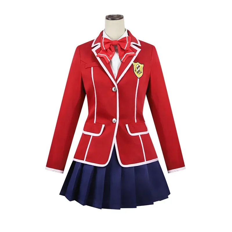 Anime culpado coroa yuzuriha inori cosplay traje uniforme do ensino médio feminino jk conjunto completo lolita terno roupas de festa de halloween