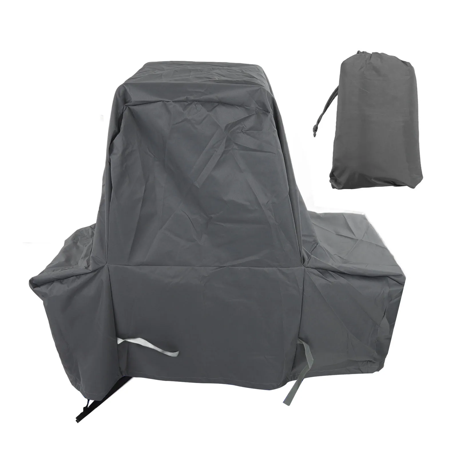 

Outdoor Waterproof Oven Cover Outdoor Barbecue Oven Cover Waterproof Dustproof Oven Hood Home Barbecue Hood Cover Grey