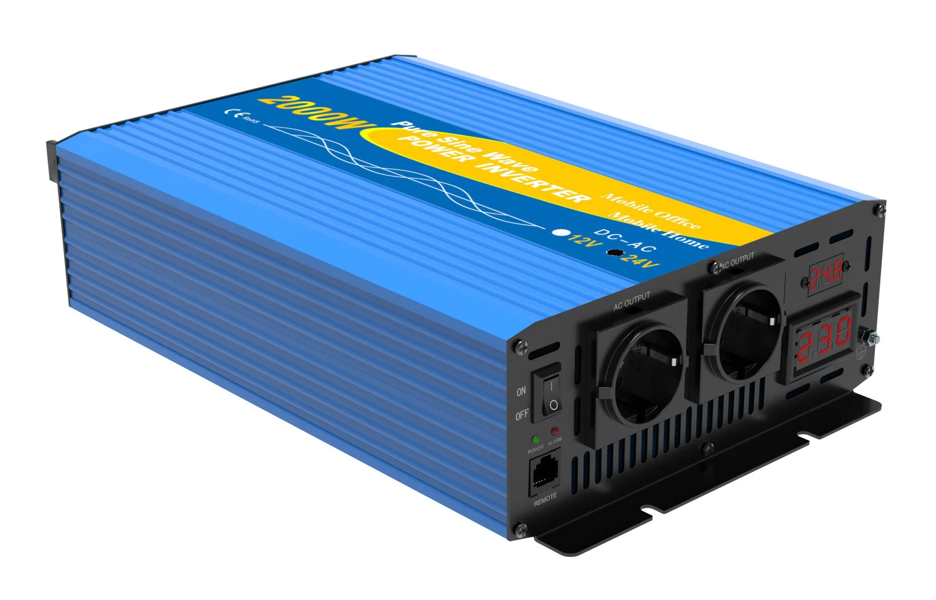 2000w/Peak 4000w Car Power Inverter Pure Sine Wave Converter Generator DC12v to AC230v 50Hz Ship From Moscow