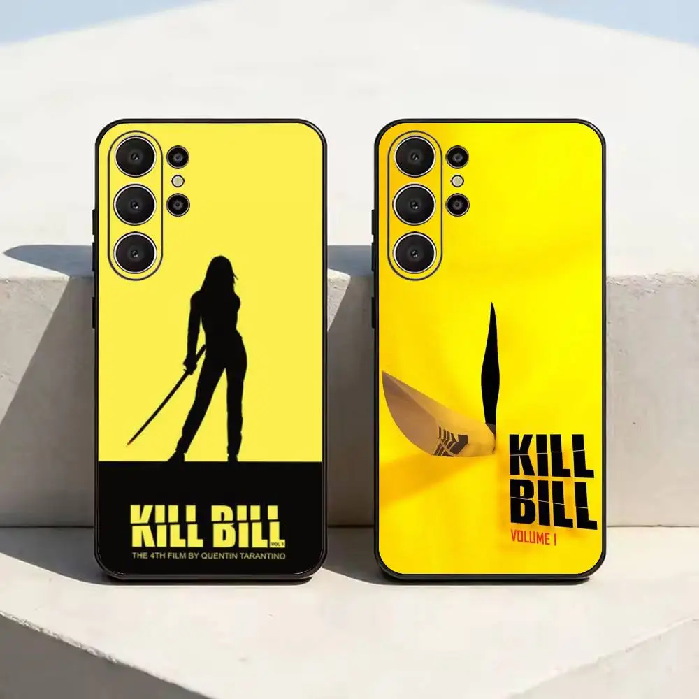 1PC Kill Bill Movie Phone Case For Samsung S26,S24,S21,S22,Plus S23,S30,Ultra,S20,Fe,Black Soft Silicone