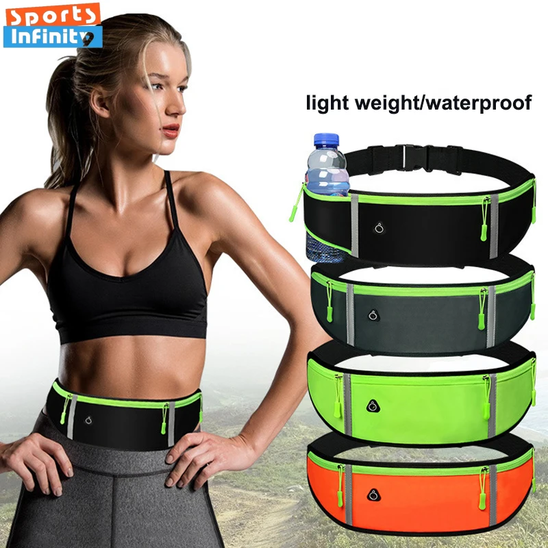 Cycling Waist Bag Casual Reflective Tape Running Mobile Cell Phone Jogging Gym Sport Bags Ultra Thin Comfortable Outdoors Bags