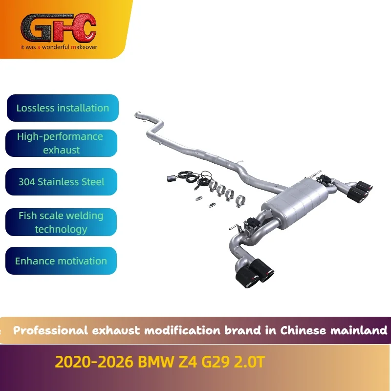 

Applicable to the 2020-2026 BMW Z4 G29 2.0T 304 Stainless Steel Catback High-performance Exhaust System with Muffler