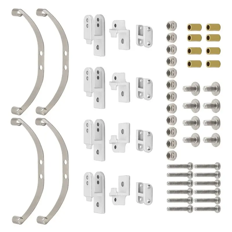 FBIL-2 Set Leaf Spring Damping Suspension Accessories For 1/16 WPL B24 4WD RC Car Upgrade Parts Silver