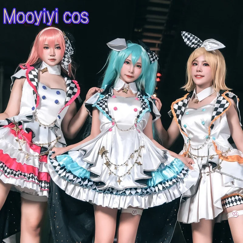 새로운 애니메이션 루카 코스프레 의상 할로윈 크리스마스 역할 놀이 파티 만화 전시회 섹시한 애니메이션 의상 PJSK Cos