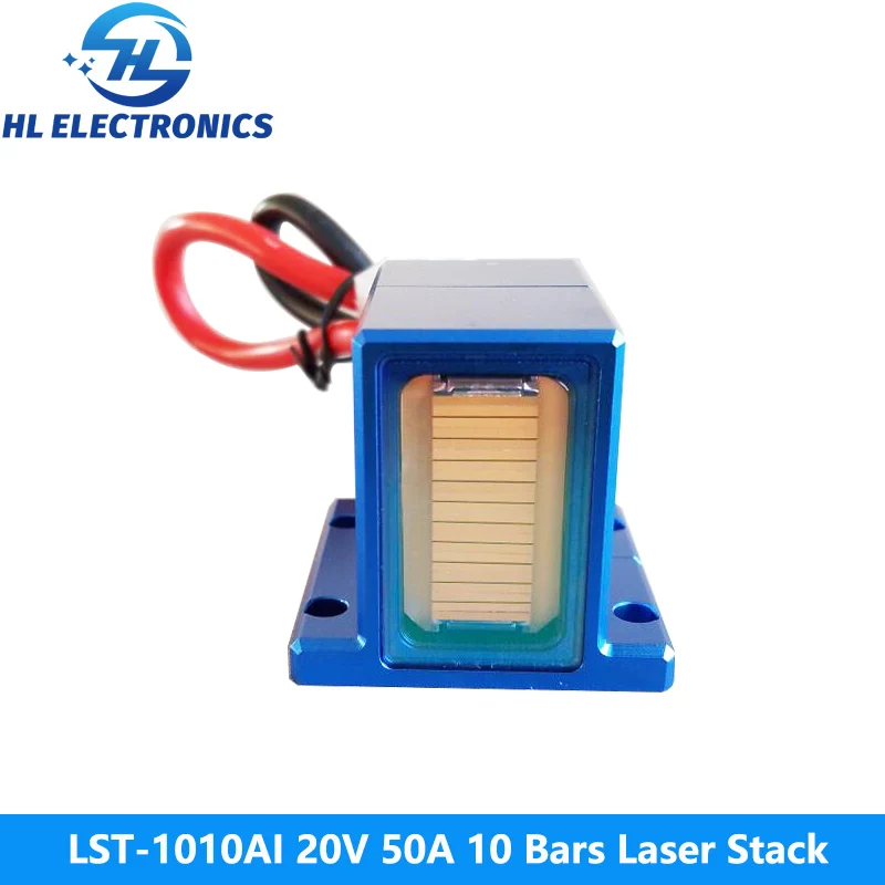 LST-1010AI Blue 20V 50A 10Bars 500W 808nm Laser Stack for Hair Removal Machine