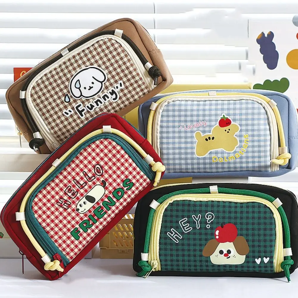 

Detachable Large Capacity Pencil Case Beauty Bag Transparent Stationery Pen Bag Portable Ins Style Cosmetic Storage Bag