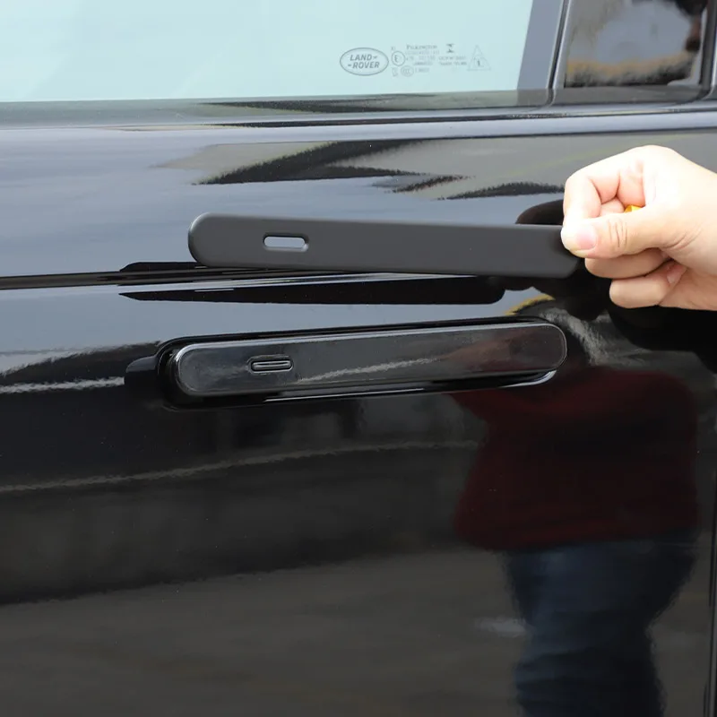 For Land Rover Range Rover Sport Vogue L460 2023 2024 ABS Carbon Fiber/Matte Black Exterior Door Handle Trim Car Accessories