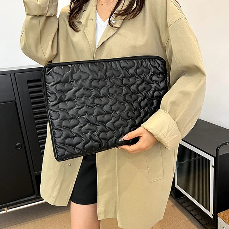 Heart Laptop Computer Bag Protective Case Cover For Macbook For Lenovo Thinkpad For DELL For HP Notebook PC Protector