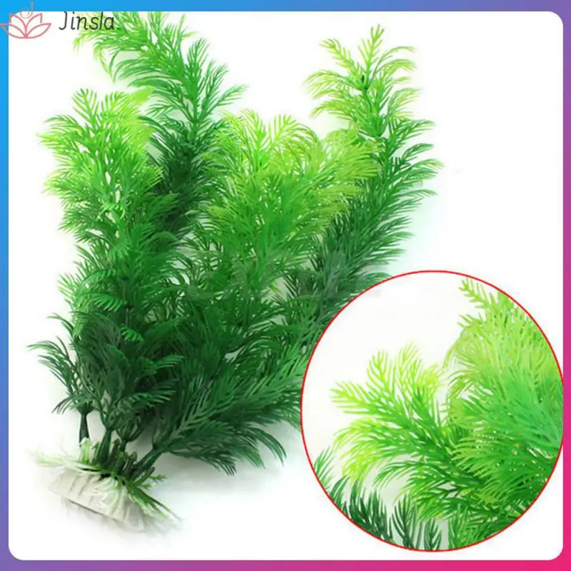 30cm Artificial Aquarium Underwater Plant Fish Tank Submersible Flower Grass Ornament Decor Green Water Grass Viewing Decoration